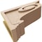Ekena Millwork 5"W x 15"D x 10"H Classic Scroll Rough Cedar Woodgrain TimberThane Corbel, Primed Tan CORUR05X15X10SCRRCPR - alternate 6